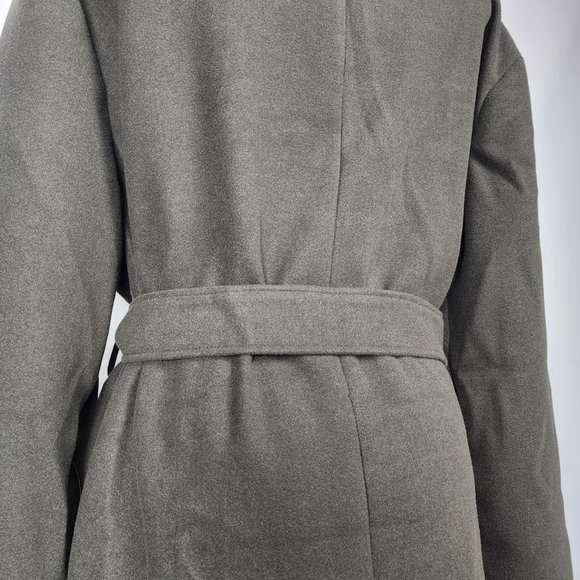 Asos Green Wrap Waist Tie Winter Jacket Size 12 - Picture 9 of 14